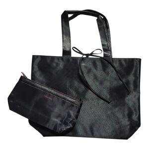 2 For 15$ Calvin Klein Black Tote And Cosmetic Bag Set NWT
